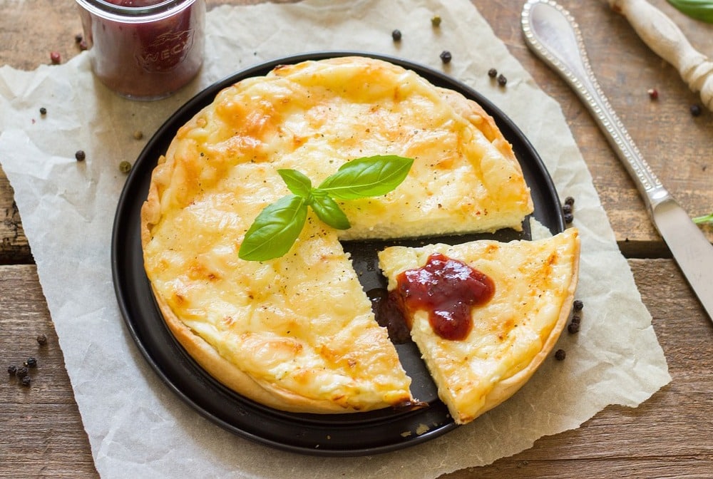 Vegetarischer Gemüseauflauf mit Käse überbacken vom Café Niedermair in Diedorf